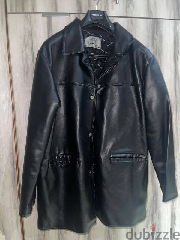 men coat leather 0