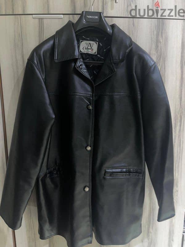 men coat leather 1