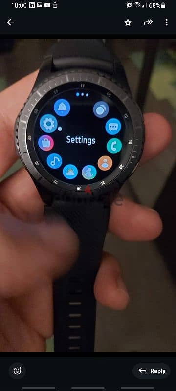 Samsung smart watch Gear s3 Frontier, barely used, no scratches 10