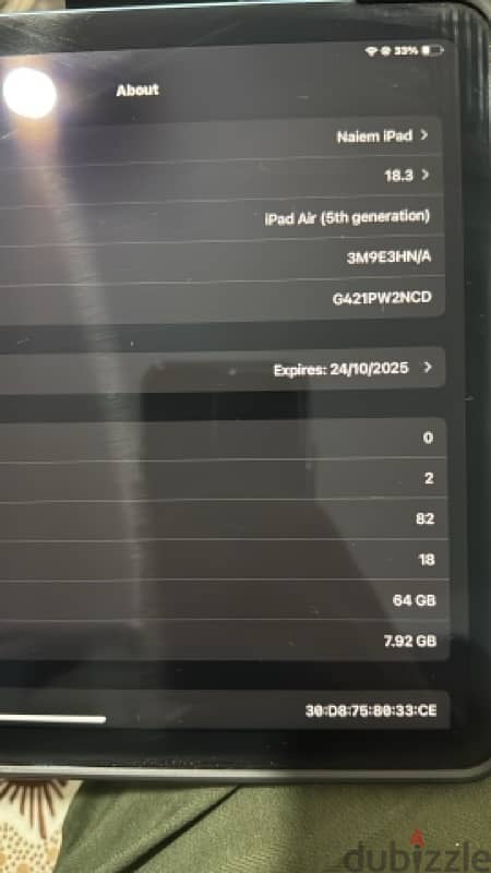 iPad Air 5 64G with warranty Apple 2