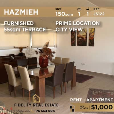 Apartment for rent in Hazmieh JS122 شقة للإيجار في الحازمية