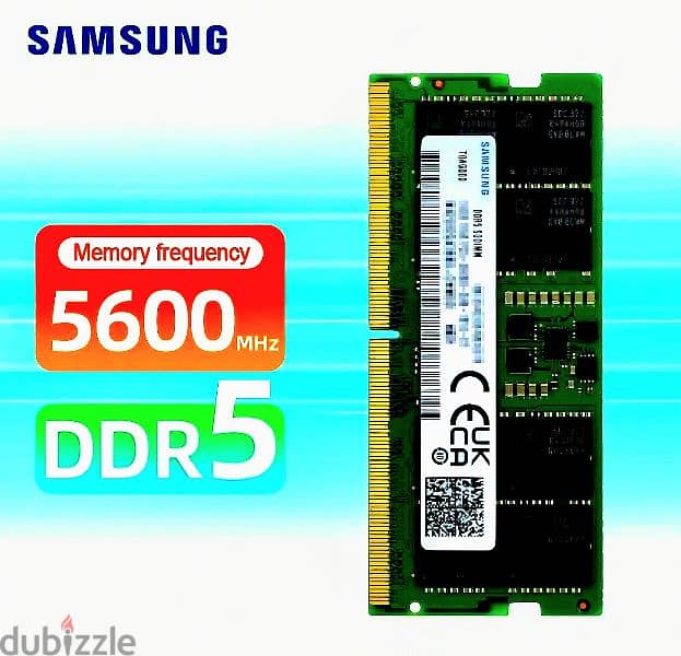 Samsung Laptop Ram Kit DDR5 32GB (2x16GB) 5600MHz PC5-44800 SODIMm 0