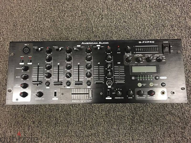 q-fxpro mixer dj 4 channel 0