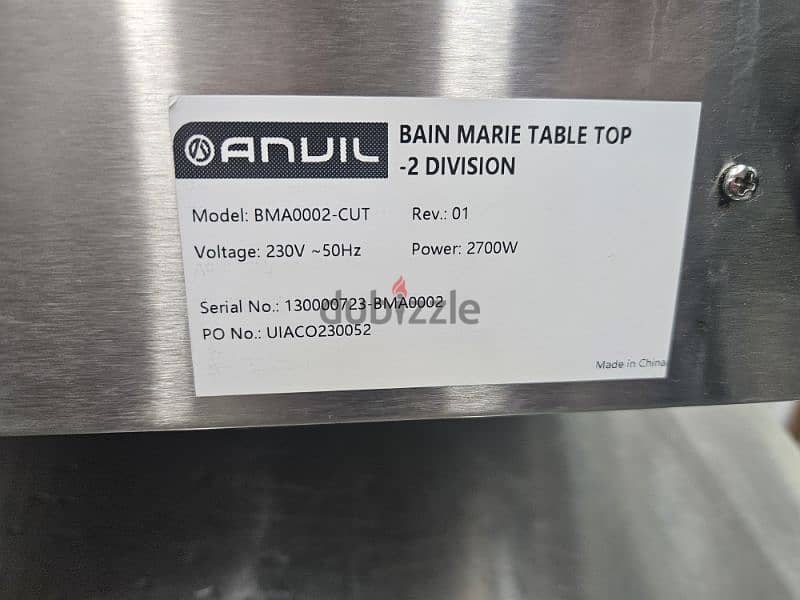 Like-New ANVIL Bain Marie – Used Less Than a Week 2