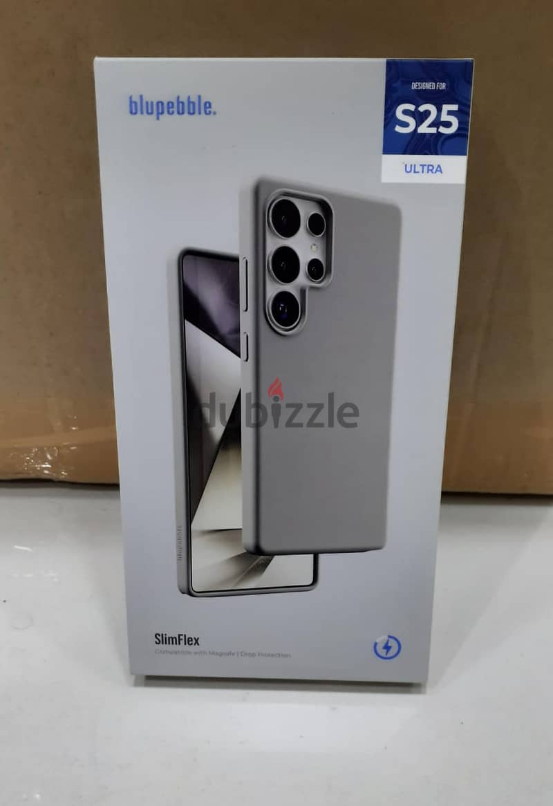 Blupebble Slim Flex S25 Ultra Case Gray 0