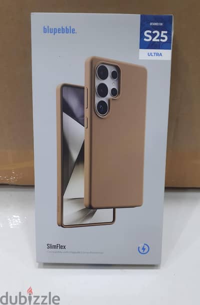 Blupebble Slim Flex S25 Ultra Case Brown