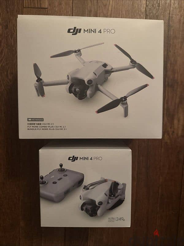 DJI Mini 4 Pro Fly More Combo Camera Drone with RC 2 Remote 0