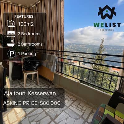 120sqm Apartment for sale in Ajaltoun   Reference: NW25JSAJ12080