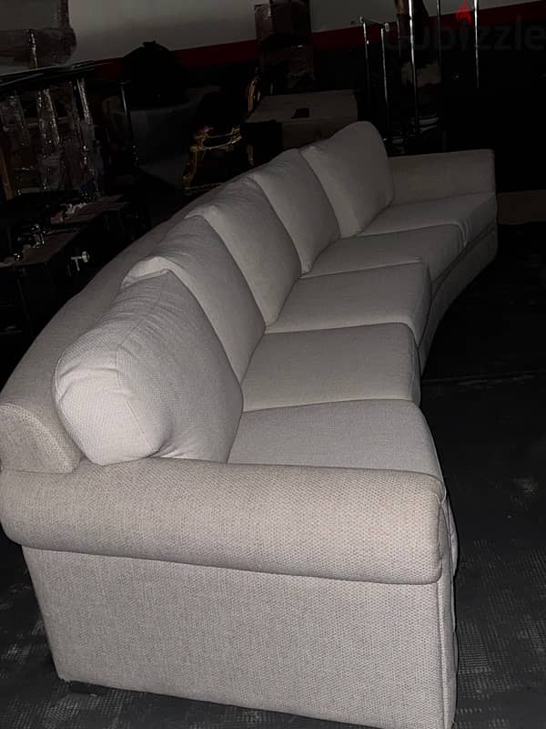 3 meters white sofa 1