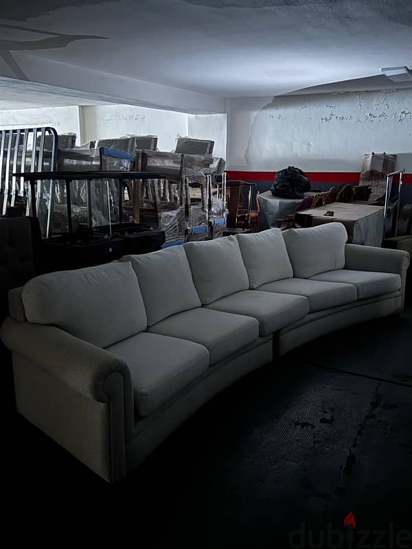 3 meters white sofa 2