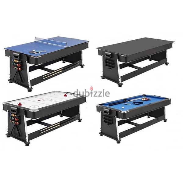 filliping pool table ping pong hokey and plain 1