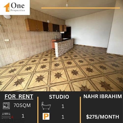 STUDIO FOR RENT IN NAHR IBRAHIM 0