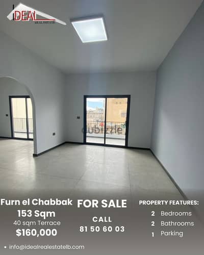 153SQM Apartment with Terrace for sale in Furn el Chebbak REF#AR11051