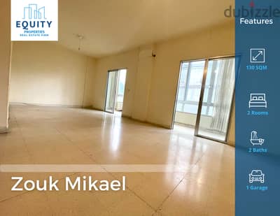 130 SQM Apartment For Sale In Zouk Mikael شقة للبيع #RK145526