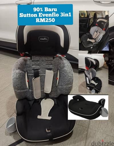 Carseat car seat booster evenflo like new free delivery