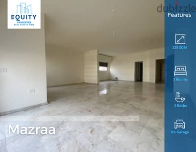 225 SQM Apartment For Rent In Mazraa شقة للإيجار في بيروت #HG1459189