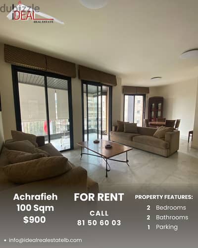 100SQM Apartment for rent in Achrafieh REF#AR11052