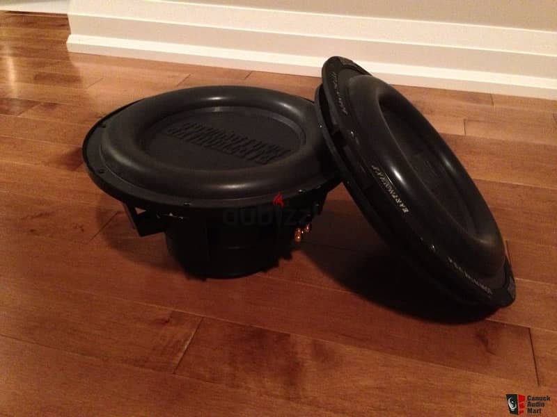 2 earthquake subwoofer magma 12 inch 500 rms each 0