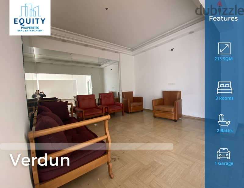 213 SQM Apartment For Rent In Verdun شقة للايجار في بيروت #HG1461129 0