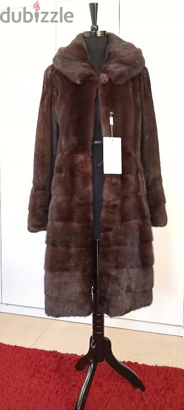 Beautiful vison hooded coat 0