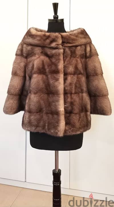 Luxurious short vison coat