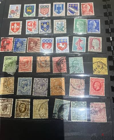 stamps old album