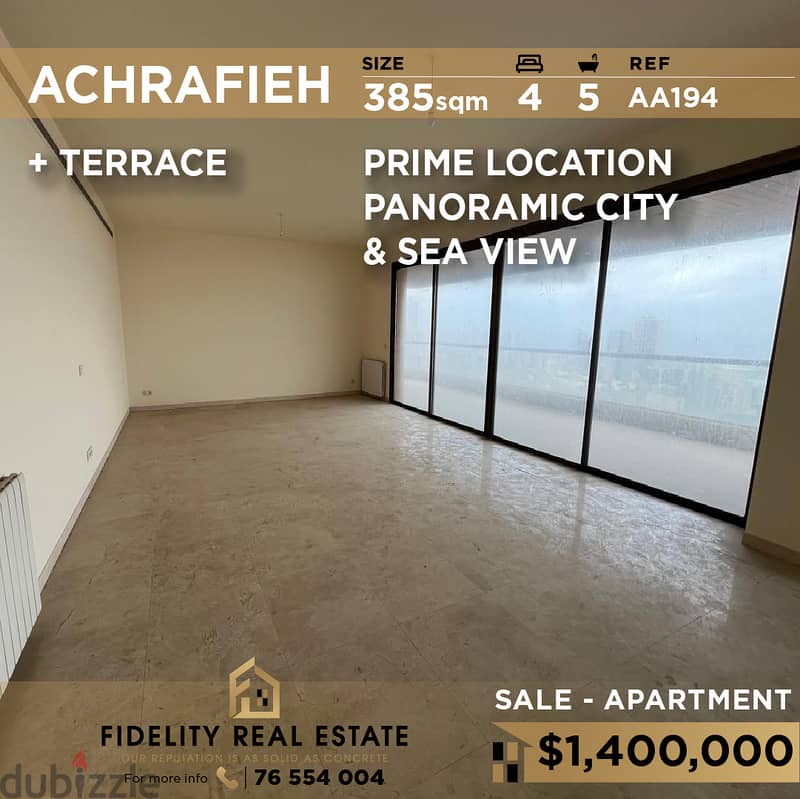 Apartment for sale in Achrafieh AA194 شقة للبيع في الأشرفية 0