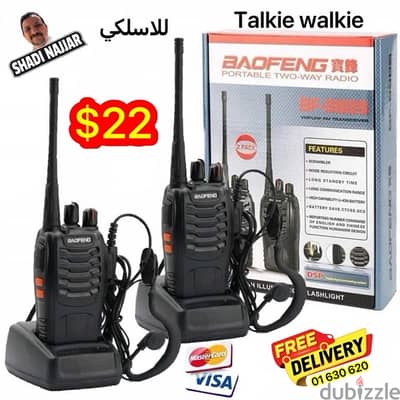 walkie talkie baofeng 2pcs