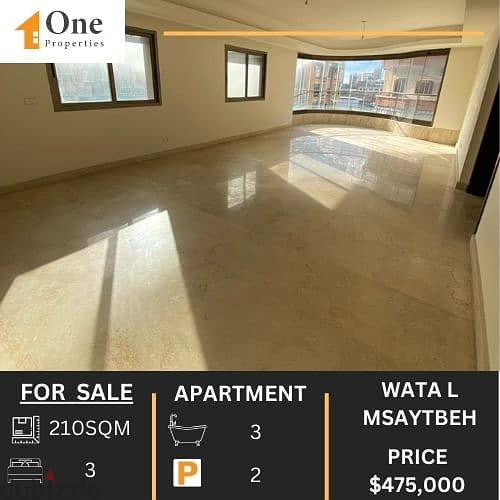 APARTMENT FOR SALE IN WATA L MSAYTBEH 0