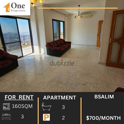 SEMI FURNISHED APARTMENT FOR RENT IN BSALIM