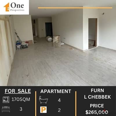 APARTMENT FOR SALE IN FURN L CHEBBAK