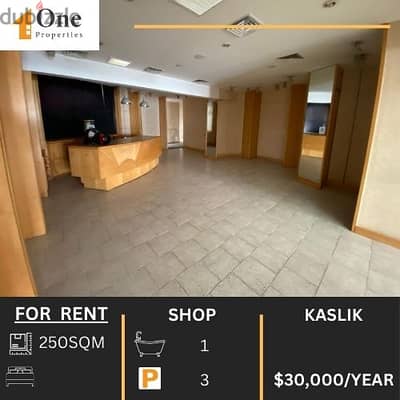 DUPLEX SHOP FOR RENT IN KASLIK