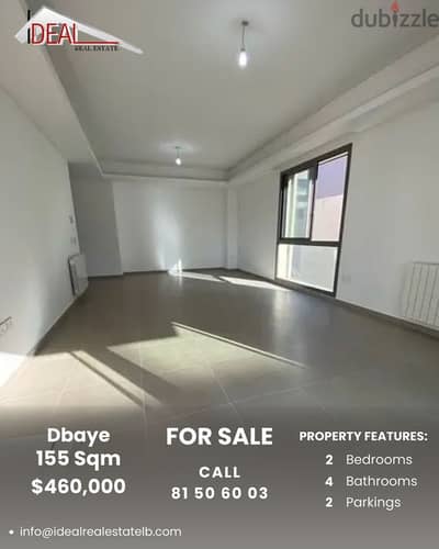 155 SQM  Apartment for sale in Dbayeh REF#KZ357