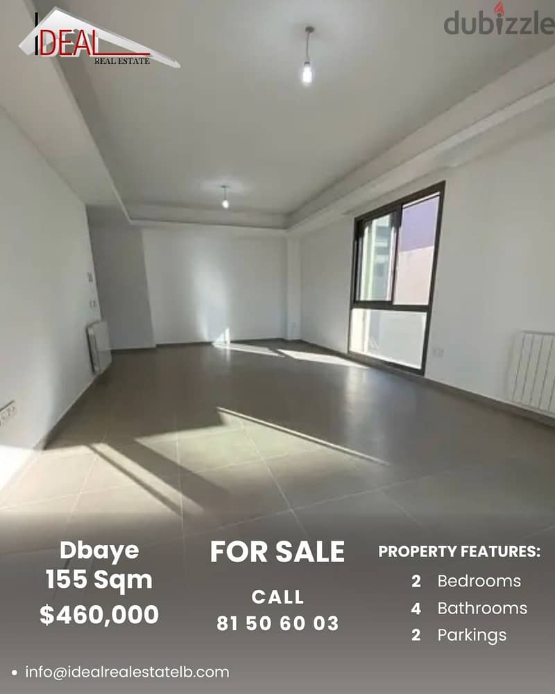 155 SQM  Apartment for sale in Dbayeh REF#KZ357 0