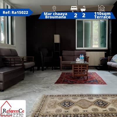 Furnished apartment in Mar chaaya Broummana شقة مفروشة في برمانا