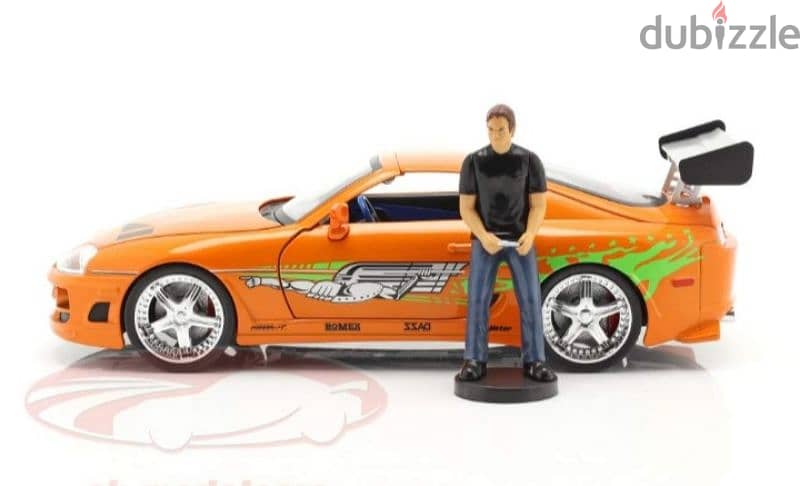 Brian's Toyota Supra (Fast & Furious 2001) diecast car model 1;18. 1