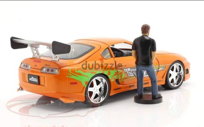 Brian's Toyota Supra (Fast & Furious 2001) diecast car model 1;18. 2