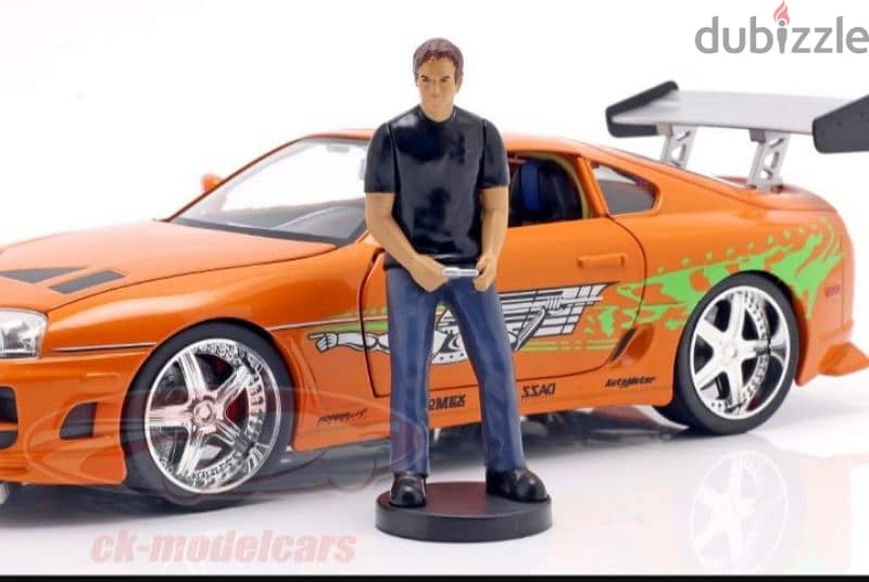 Brian's Toyota Supra (Fast & Furious 2001) diecast car model 1;18. 3