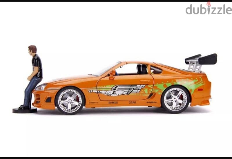 Brian's Toyota Supra (Fast & Furious 2001) diecast car model 1;18. 4