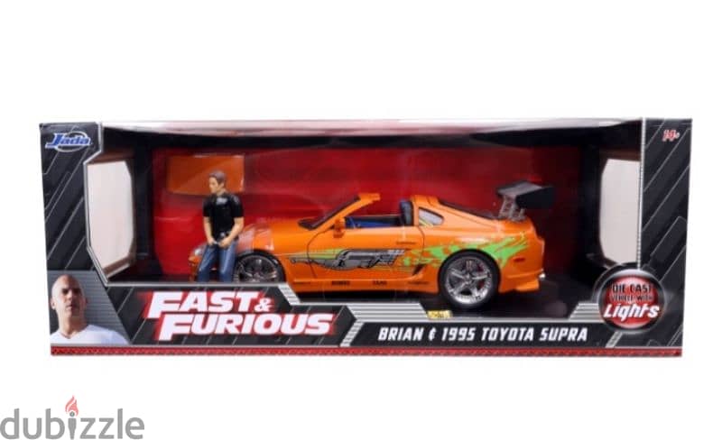 Brian's Toyota Supra (Fast & Furious 2001) diecast car model 1;18. 12