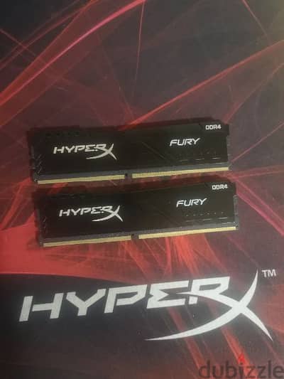 8gbx2 kingstone hyper x fury 2666mhz ram