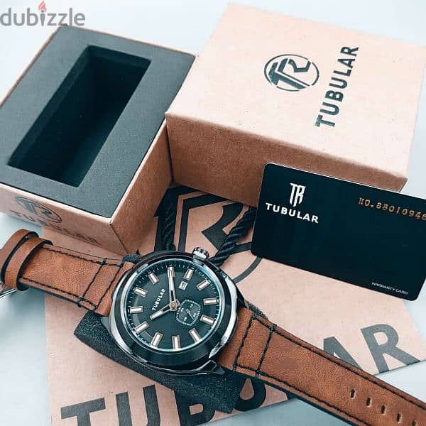 Tubular Leather Watch 1