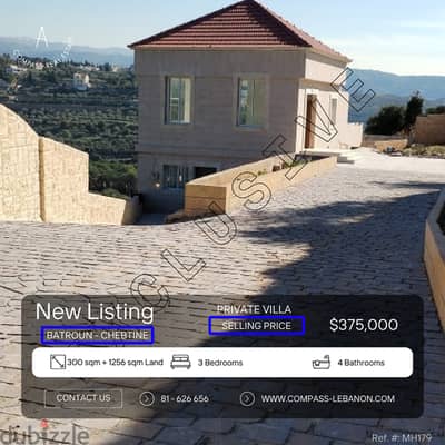 Exclusive Private Villa for Sale in Batroun - Chebtine.