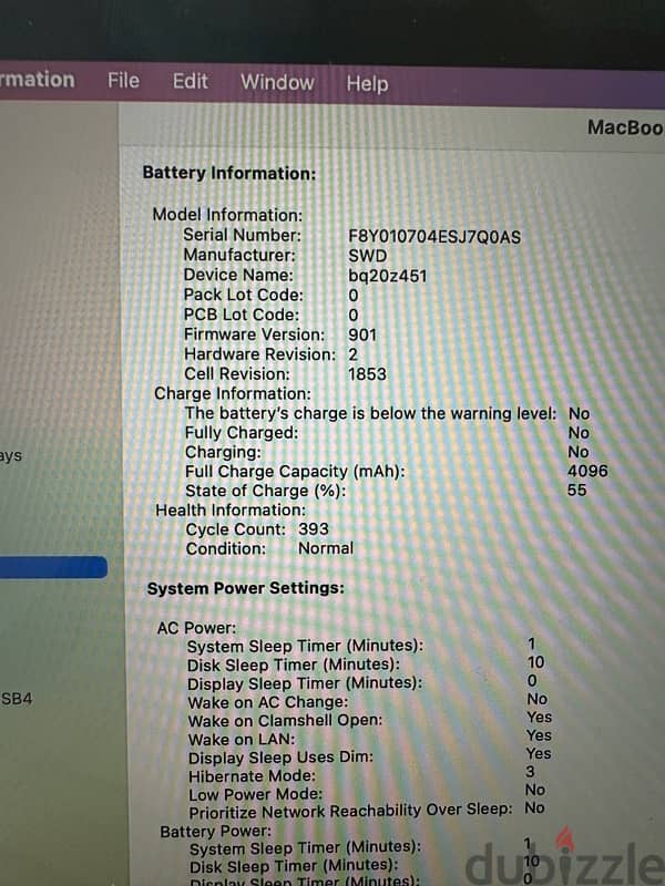 Macbook Pro 2019 i7 16gb 1TB 2