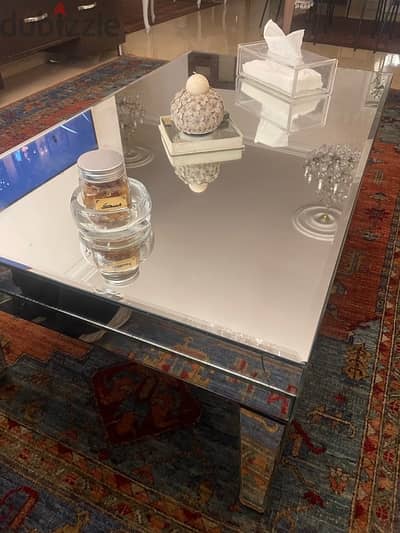 centre table / coffee table full mirror