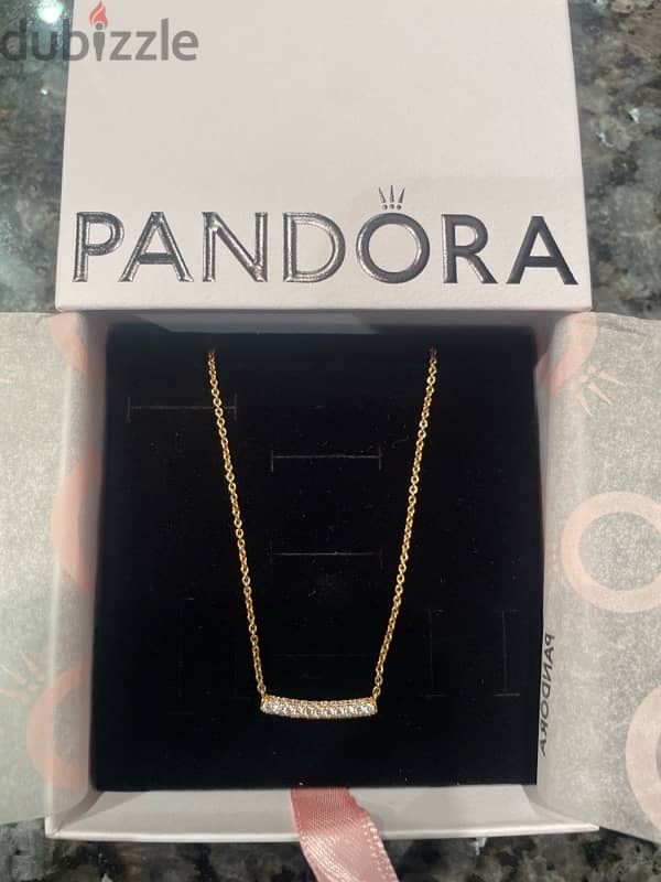 New Pandora gold necklace 0