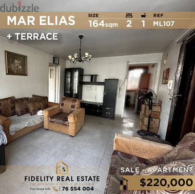 Aparmtent for sale in Mar Elias ML107 شقة للبيع في مار الياس