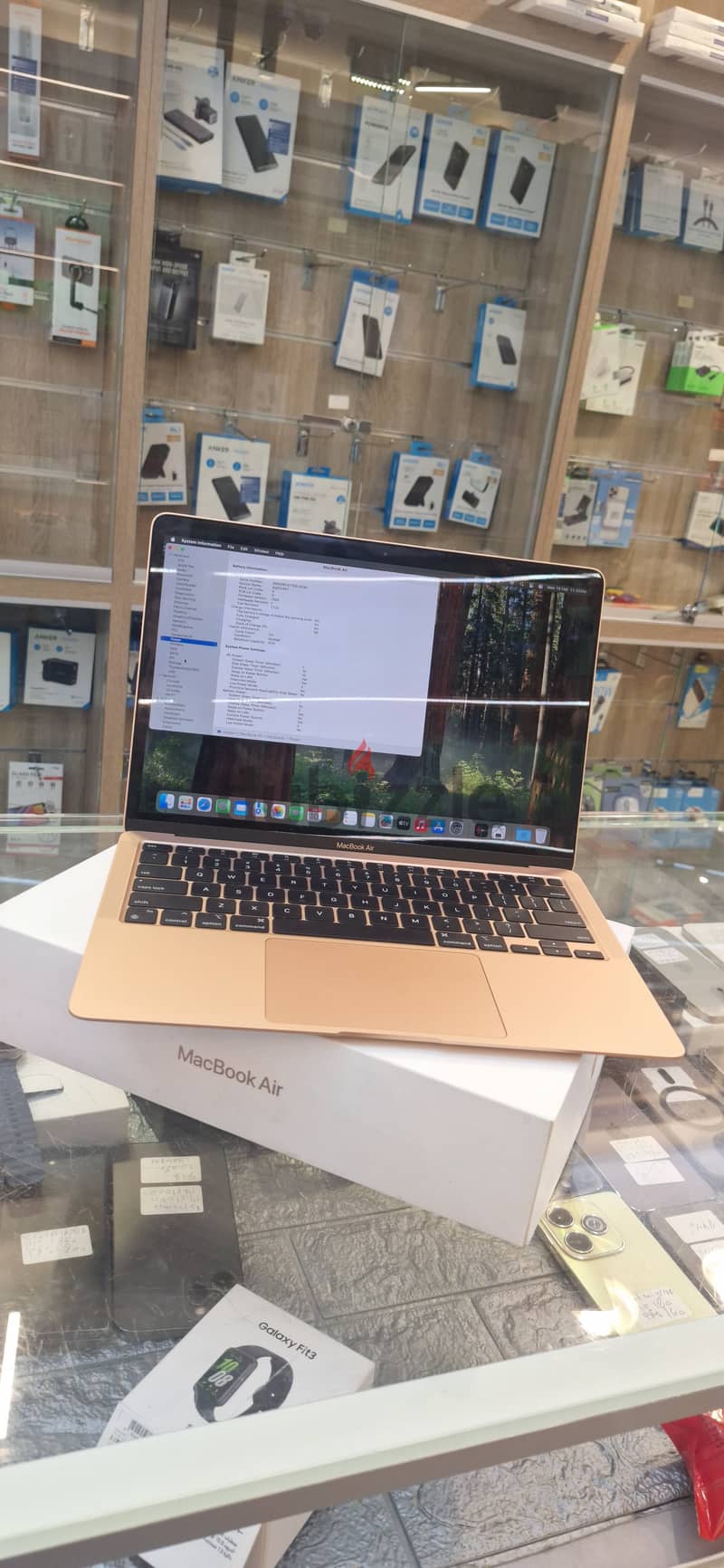 Used macbook air 13 m1 8/256gb gold MGND3  *117 cycle 1