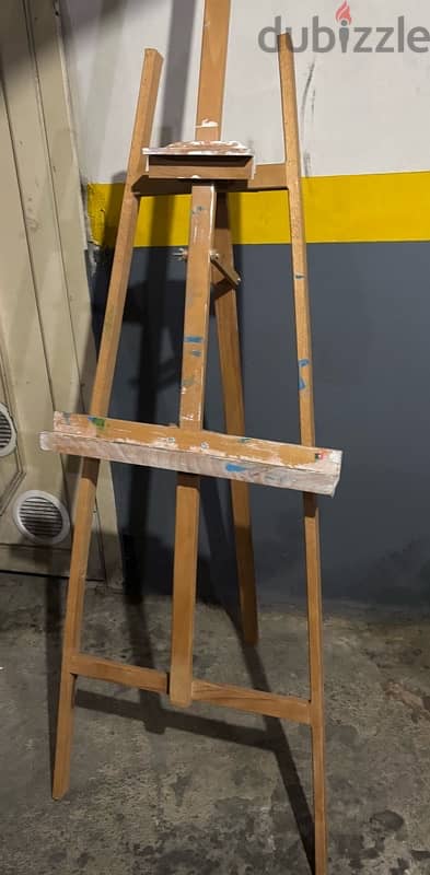 wooden painting stand(with free painting)