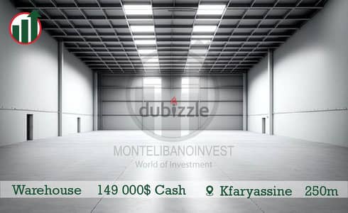 Warehouse for sale in Kfaryassine!!